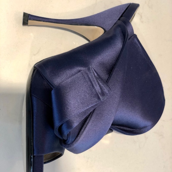 Navy Bow Mules - Picture 4 of 6